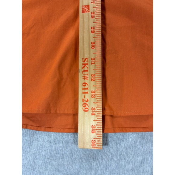 Miller Lite Stitched Delivery Long Sleeve Button Down Shirt (Men's 2XL) Orange - Picture 10 of 12